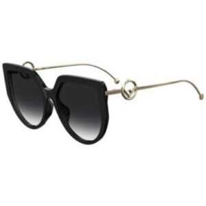 Fendi FF0428/F/S Women's Oversized Black Sunglasses